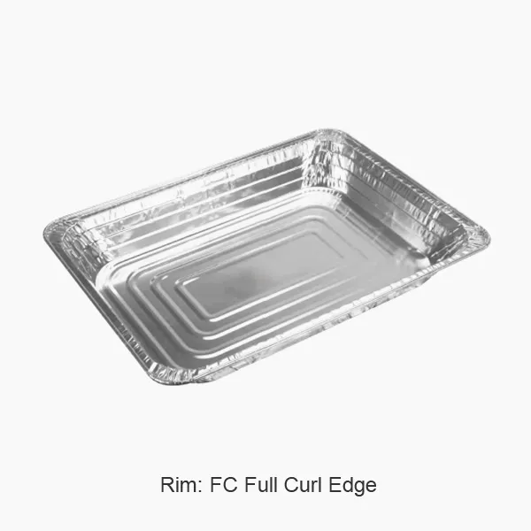 بڑی ڈسپوزایبل ایلومینیم فوائل ٹرے۔